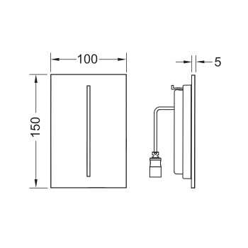 Панель смыва Tece Tecefilo Urinal 9242084 бежевый