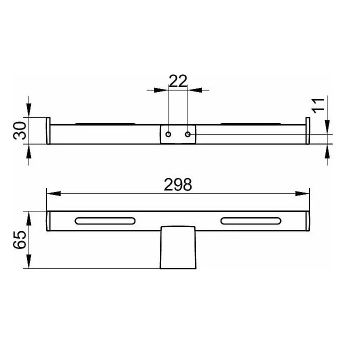 Держатель туалетной бумаги Keuco Plan 14963070003 нержавеющая сталь