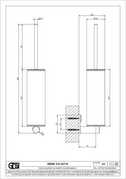 Ершик для унитаза Gessi 54719.726 Warm Bronze Brushed PVD