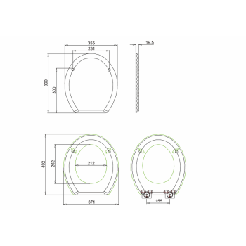 Сиденье для унитаза Burlington S51