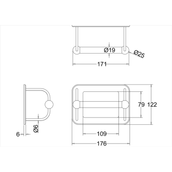 Держатель туалетной бумаги Burlington A5 BNKL никель