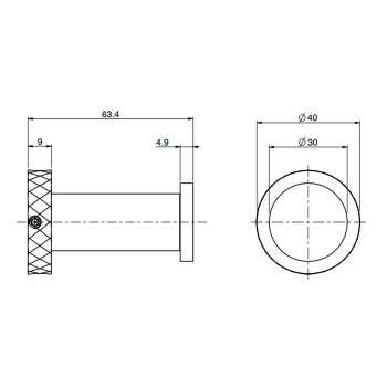 Крючок Fima Carlo Frattini Accessori подвесной, чёрный матовый F6004T/1GNS