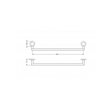 Держатель для полотенец Jorger Shado 635.00.040.000-51
