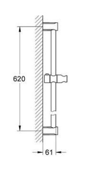Душевая штанга Grohe Tempesta Cosmopolitan 27521000 хром