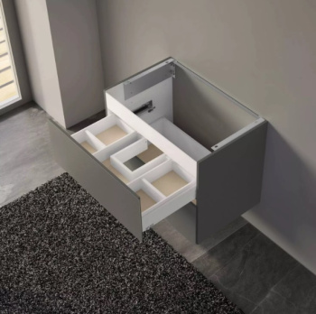 Тумба под раковину Keuco Plan 65 32953110000 антрацит глянцевый