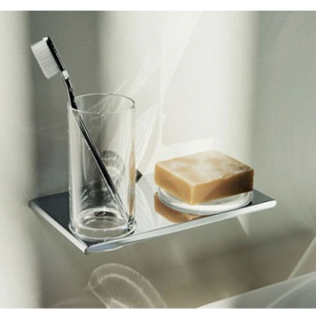 Держатель со стаканом и мыльницей Keuco Edition 400 11556019000 хром