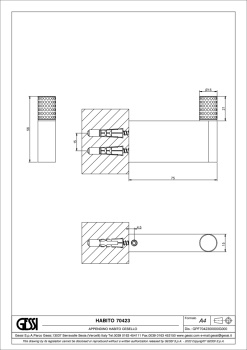 Крючок Gessi 70423.726 Warm Bronze Brushed PVD