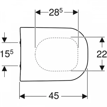 Крышка-сиденье для унитаза Geberit Smyle 500.236.01.1 с микролифтом