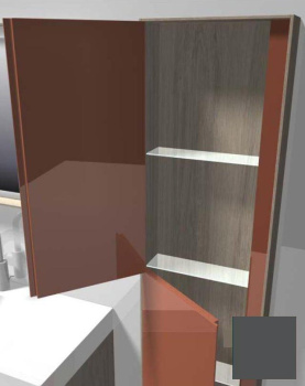 Шкаф-пенал Jacob Delafon Rythmik Pure EB1774G-M53 серый