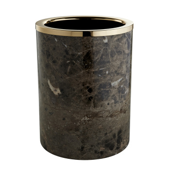 3SC PALACE EM.DARK Ведро, без крышки, D=20/h25 см, цвет: мрамор Emperador dark/золото 24к.