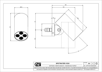 Верхний душ Gessi Outdoor 57201.299 Matte Black