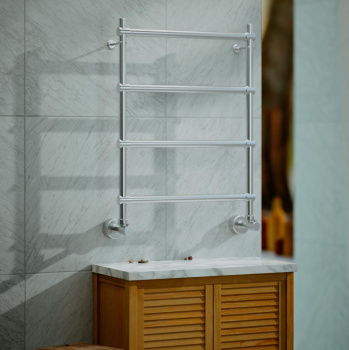 Полотенцесушитель водяной Margaroli Sole 4424704MWHN 72x54 белый