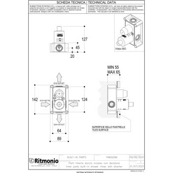 Внутренняя часть универсальная Ritmonio Built-in kit PM0020M