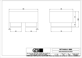 Мыльница Gessi Rettangolo 20825.149 Finox Brushed Nickel