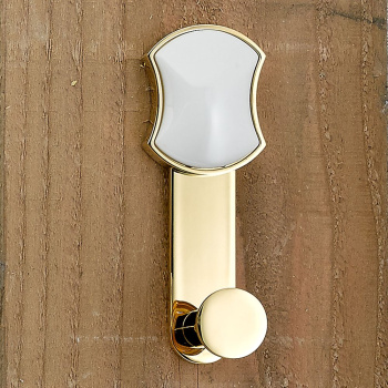 Крючок THG Infini Porcelaine Blanche U2D-A02-517 хром