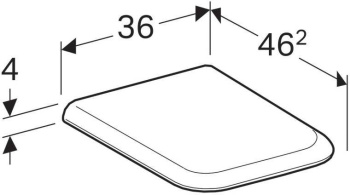 Сиденье для унитаза Geberit MyDay 575410000 белое