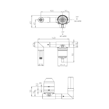 Внутренняя часть для смесителя Bossini Teo Line