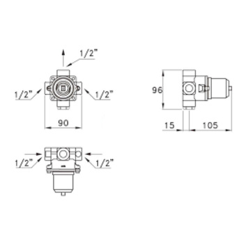 Встраиваемая часть смесителя для душа Stella 3292MC UN 01400 0000