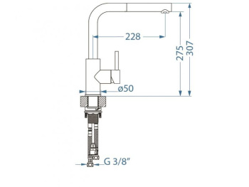 Смеситель для мойки ALVEUS ZEOS  P MONARCH WHITE MATT
