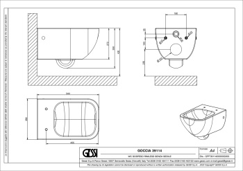 Унитаз подвесной Gessi Matt White Ceramic 39114.531