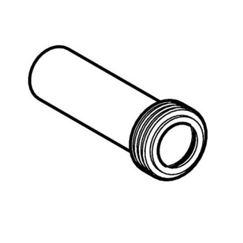 Впускной патрубок с манжетой 32 мм для писсуара Geberit 152.489.16.1 черный