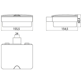 Держатель для влажной бумаги Emco Loft, черный 0539 133 01