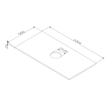 Столешница AM.PM Func 100 M8FST1000OF