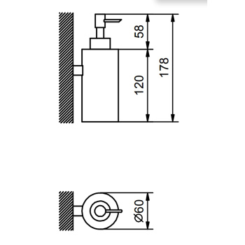 Дозатор для жидкого мыла Fantini Young Matt British Gold PVD 96 P6 7653