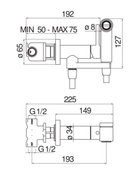 Гигиенический душ Nobili AV00600NLP никель