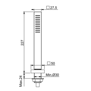 Душевой комплект на борт ванны Fima Carlo Frattini Wellness с ручным душем, держателем и шлангом 1500, хром F2196CR
