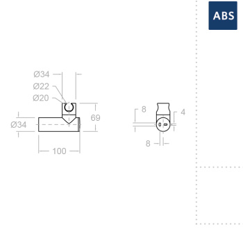 Держатель лейки Ramonsoler настенный abs 3726