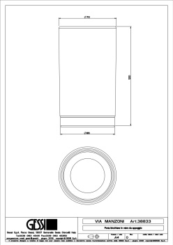 Стакан Gessi Emporio Emporio accessories 38833.299 Matte Black