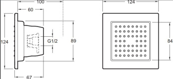 Душевая форсунка Jacob Delafon Watertile E8002-CP