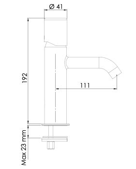 Смеситель для раковины Daniel Trilogy TG606NDP золото брашированное