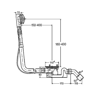 Слив-перелив Bette Rotaplex B608-901
