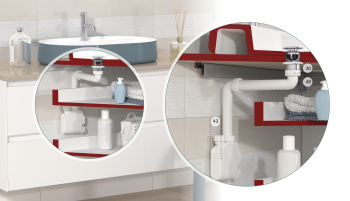 Сифон для раковины OMP Tea 1650.500.5 белый