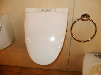 Писсуар Jacob Delafon Presquile E1161-00 с крышкой белый