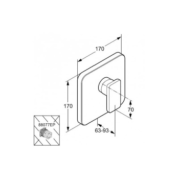 Смеситель для душа Kludi Esprit 567140540 хром