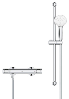 Термостат для душа GROHE Grohtherm 500, с душевым гарнитуром, хром 34796000