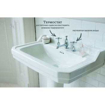 Смеситель для раковины Burlington T26 BLA черный\хром