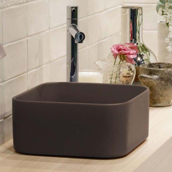 Раковина накладная Cielo Shui Comfort MILAQ CA 25 см коричневый