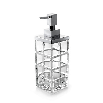 3SC Palace Дозатор для жидкого мыла,  настольный, цвет: прозрачный хрусталь/хром PA01DACRSL