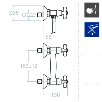 Смеситель для душа Ramonsoler Gaudi 3108CS