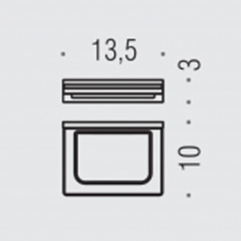 Мыльница подвесная Colombo Look чёрный матовый/матовое стекло B1601.NM-VAN