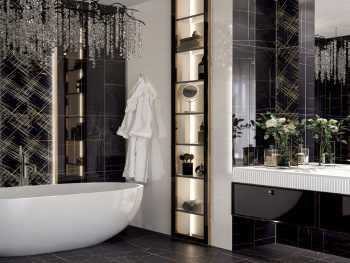 Керамическая плитка Eletto Ceramica Basalt Decor 24.2x70 см 588512001