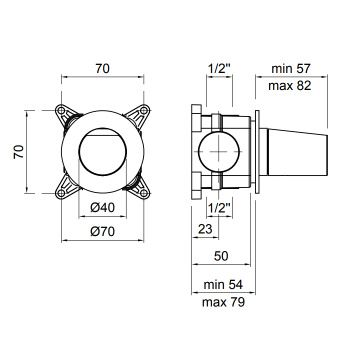Запорный вентиль Antonio Lupi Indigo графит А0002423776