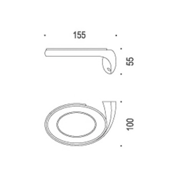 Мыльница подвесная Colombo Link DX, хром/матовое стекло B2401D.CR-VAN