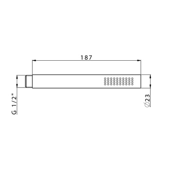 Душевая лейка Cisal Cherie Nero Opaco DS01446040