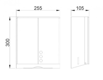 Диспенсер для бумажных полотенец черный Nofer 04046.N