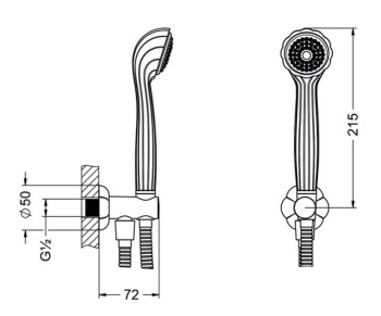 Душевой гарнитур Jorger Florale Crystal 600.13.210.000 chrome